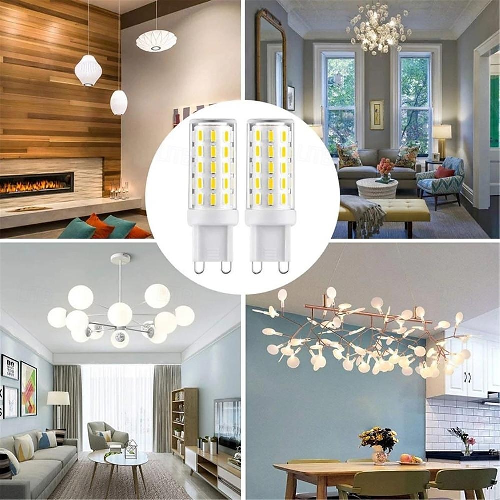6pcs/10pcs Ceramic Led Bulbs E14/G9 Flicker Free AC110-265V 54LEDs SMD 2835 LED Corn Bulb Lamp High Power E14 LED Spotlight for Crystal light 2025 - $24.99 –P2