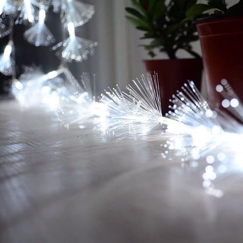 Φωτιστικό νεράιδας από οπτικές ίνες 1,5m10led/3m20leds φωτιστικό led με μπαταρία για διακόσμηση παραθύρου σπιτιού κρεβατοκάμαρας γάμου 2025 - $9.49 –P4