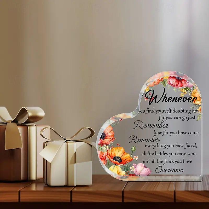Cadeaux de motivation en acrylique pour femme, décoration de bureau inspirante, encouragement des étudiants, cadeaux de motivation, collège, lycée, université, plaque positive pour collègue, amie, de 2025 ? $3.99 –P3