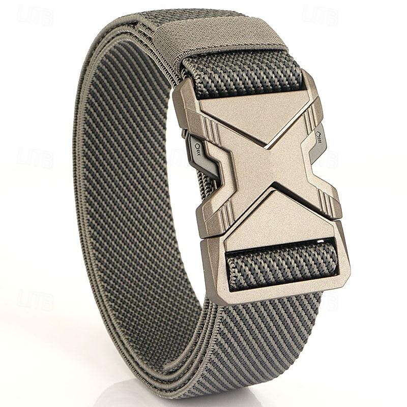 Men's Belt Tactical Belt Waist Belt Black Kakhi Polyester Alloy Durable Adjustable Plain Outdoor Daily 2025 - $13.49 –P4