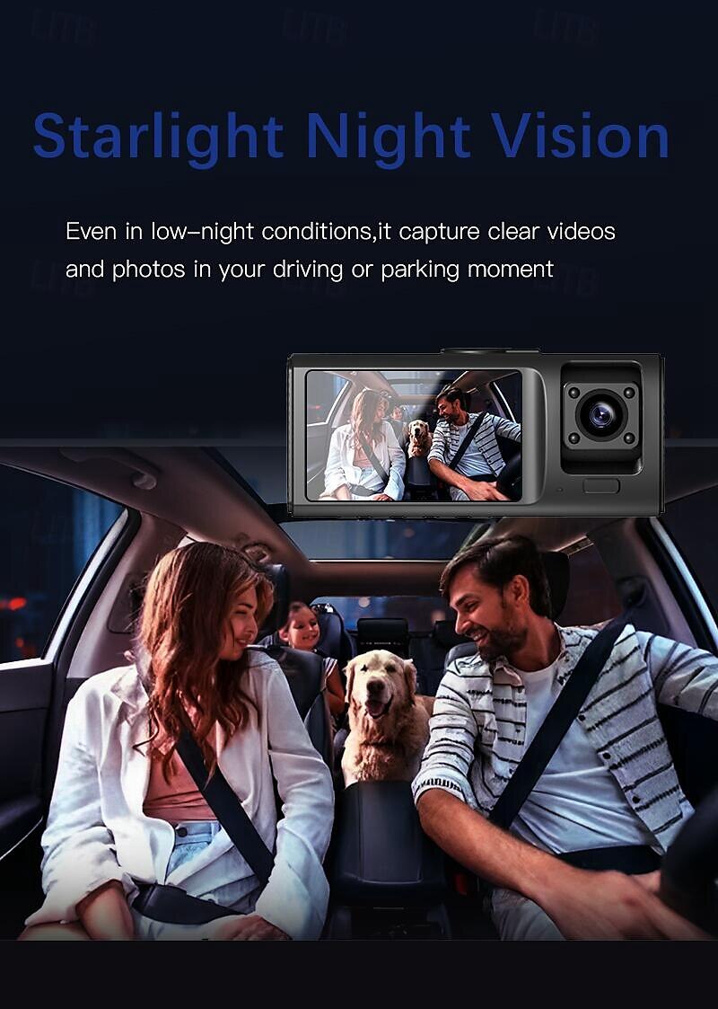 V20 1080p Nieuw ontwerp / HD / met achteruitrijcamera Auto DVR 150 graden Wijde hoek 2 inch(es) IPS Dash Cam met WIFI / Nacht Zicht / G-Sensor 4 infrarood LED's Autorecorder 2025 - $72.99 –P3