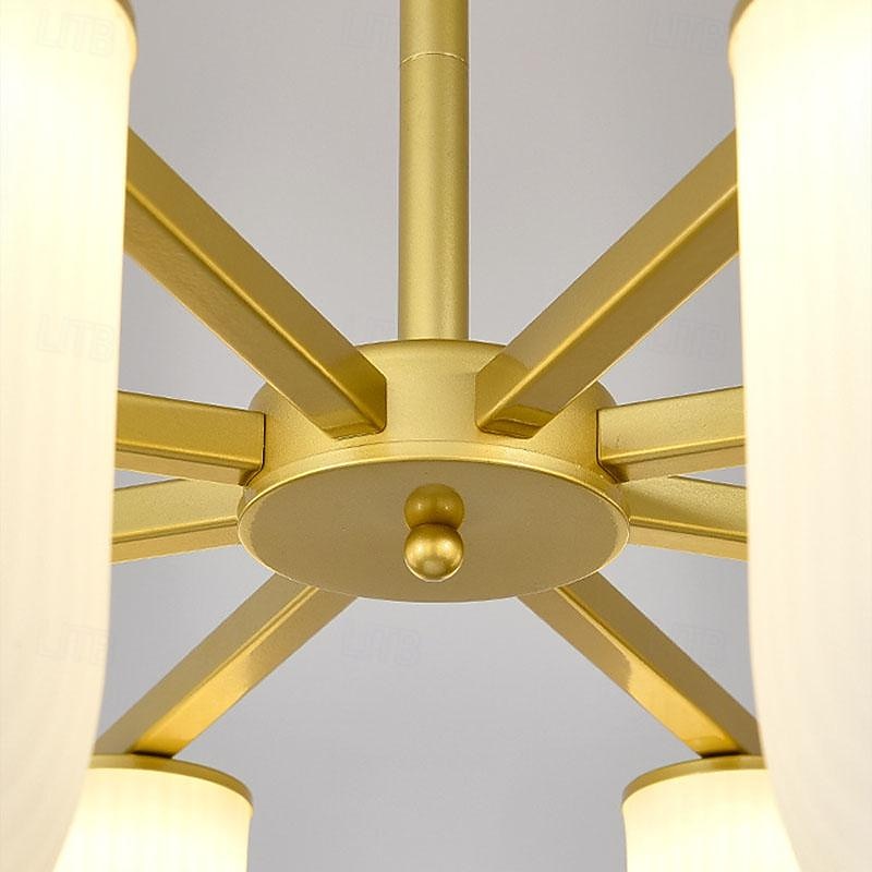 ljuskronor 4/6/8 huvud 55/70/90cm modernt vardagsrum restaurang rum belysning grenar koppar enkel belysning all koppar glas ljuskrona 110-240v 2026 - $856.79 –P4