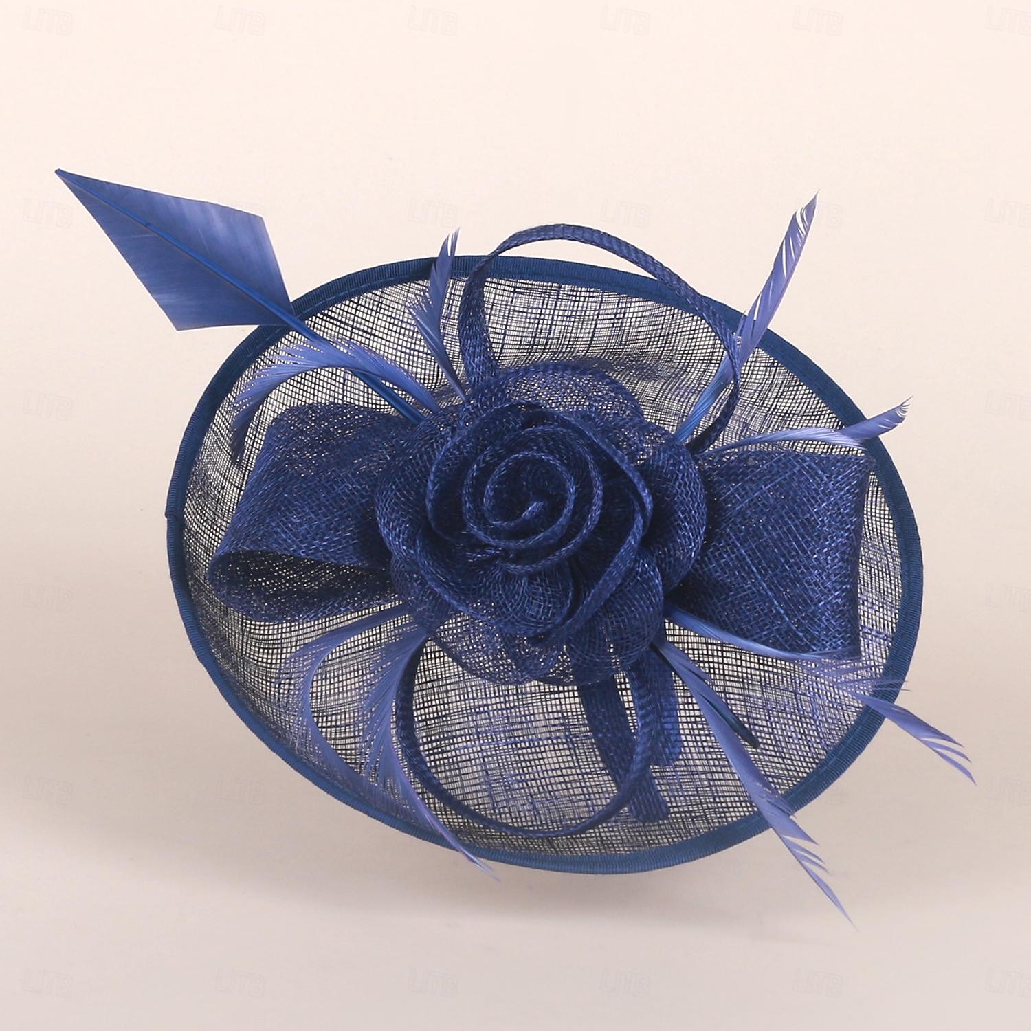 Stirnbänder, Hüte, Kopfbedeckung, Sinamay-Bowlerhut/Cloche-Hut, Untertassenhut, Zylinderhut, Hochzeit, Teeparty, elegante Hochzeit mit Feder-Bowknot-Kopfschmuck, Kopfbedeckung 2026 - $45.99 –P11