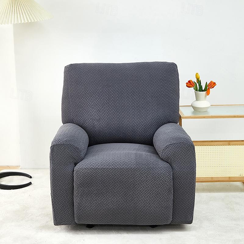 jacquard fåtölj överdrag överdrag lazyboy överdrag soffstolsöverdrag 4-delade set, halkfri vilstol med förvaringsfickor möbelskydd för vardagsrum 2025 - $57.99 –P15