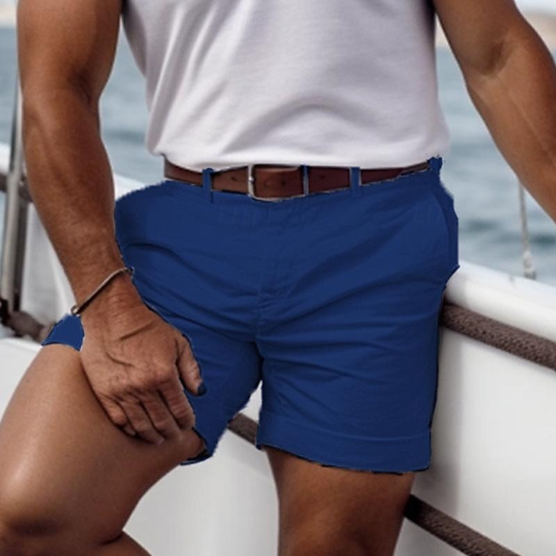 Men's Pink Shorts Shorts Summer Shorts Casual Shorts Buttons Front Pocket Plain Comfort Breathable Short Casual Daily Holiday Fashion Designer Black White 2025 - $19.99 –P15