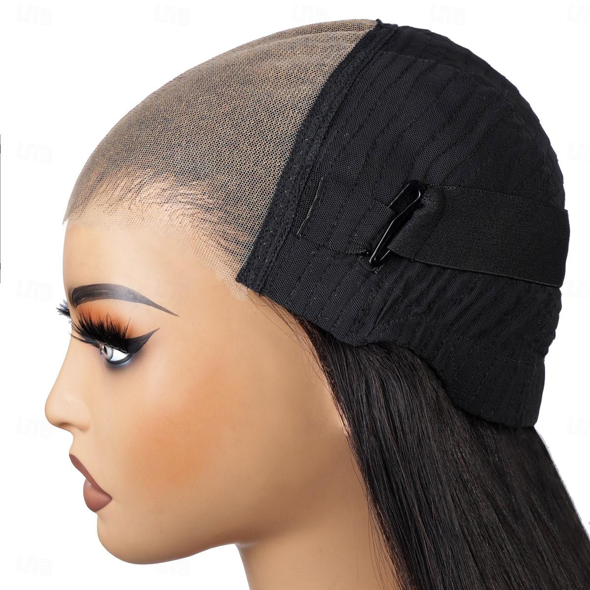 parrucche di capelli umani brasiliani ricci crespi ondulati parrucche corte per donne parrucca trasparente con chiusura in pizzo 6x7 pre-pizzicata riccia profonda naturale del 2025 a $191.99 –P8