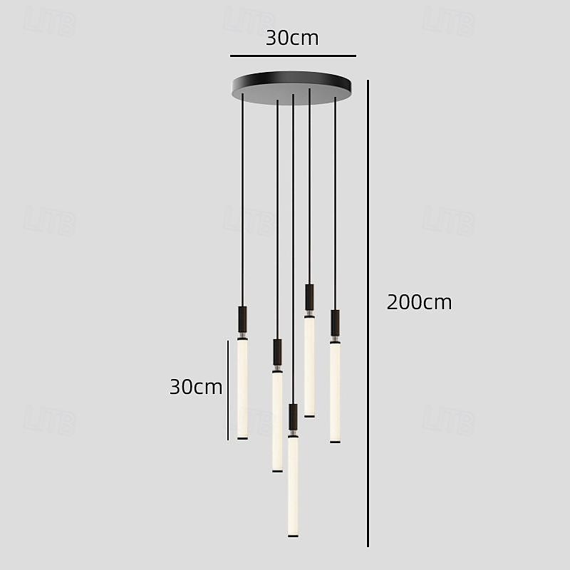 LED Chandelier Dimmable 3/5/7/11 Pendant Light for Kitchen Island Stairs 110-240V 2025 - $601.99 –P9