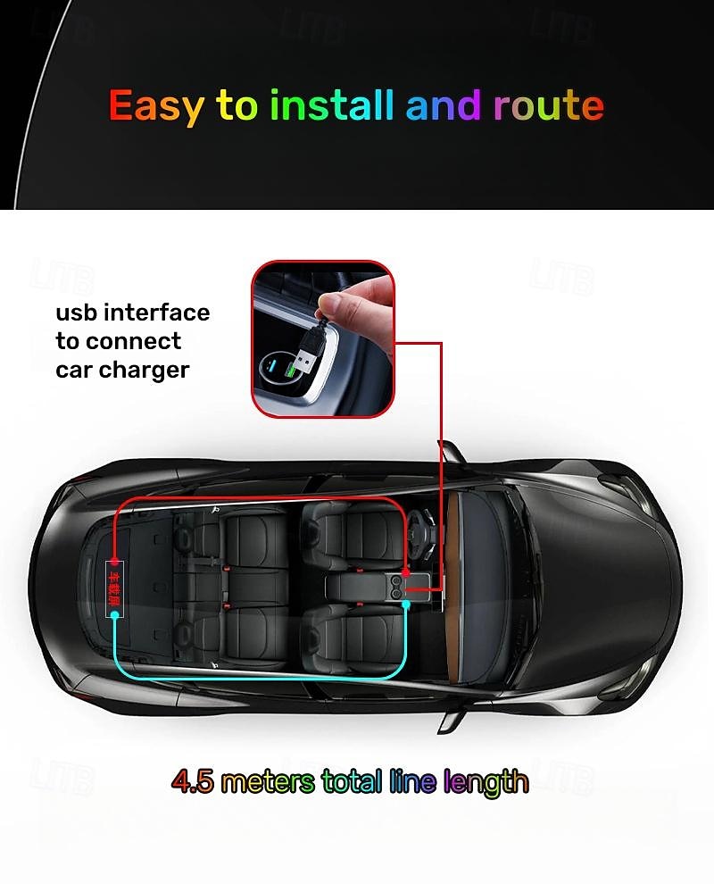 LED Car Sign Ultra Thin Flexible LED Matrix Panel USB 5V Bluetooth Application Control DIY Programmable Scrolling LED Sign for Car Party Wedding Festival,for Halloween Car Accessories 2025 - $47.99 –P8