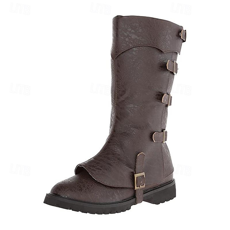 Retro Vintage Mittelalterlich Renaissance Schuhe Gamaschen Stiefelüberzüge Pirat Ritter Wikinger Herren Damen Unisex Seeräuber Steampunk Halloween Karneval Maskerade Veranstaltung / Fest Maskerade 2025 - $63.99 –P6