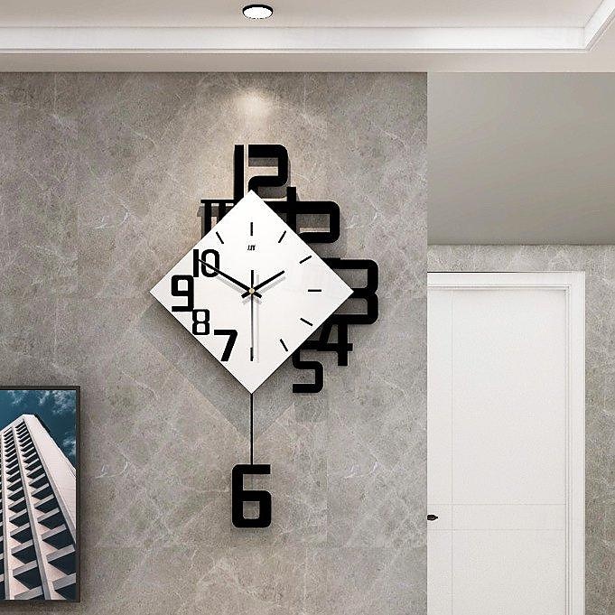 Kreative Persönlichkeit Digitaluhr Mode im europäischen Stil Wohnzimmer Wanduhr Holz dekorative Wanduhr Quarz Explosion 34 38 50 cm 2025 - $100.99 –P6
