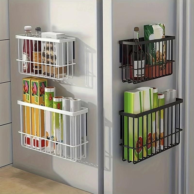 2pcs Storage Racks Metal Wire Storage Basket Wall Hanging Basket Wall Mounted Organizer Basket for kitchen Office Pantry Bathroom Cabinet Kitchen Organizers and Storage Kitchen Accessories 2025 - $18.99 –P2