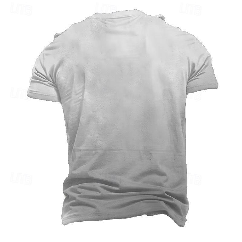Men's Graphic Reflection T Shirt Short Sleeve T shirt 3D Print Crew Neck Shirt Retro Vintage Casual Street Style Sports Outdoor Holiday Going out Black Red Gray Spring & Summer Clothing Apparel S M L 2026 - $19.49 –P4
