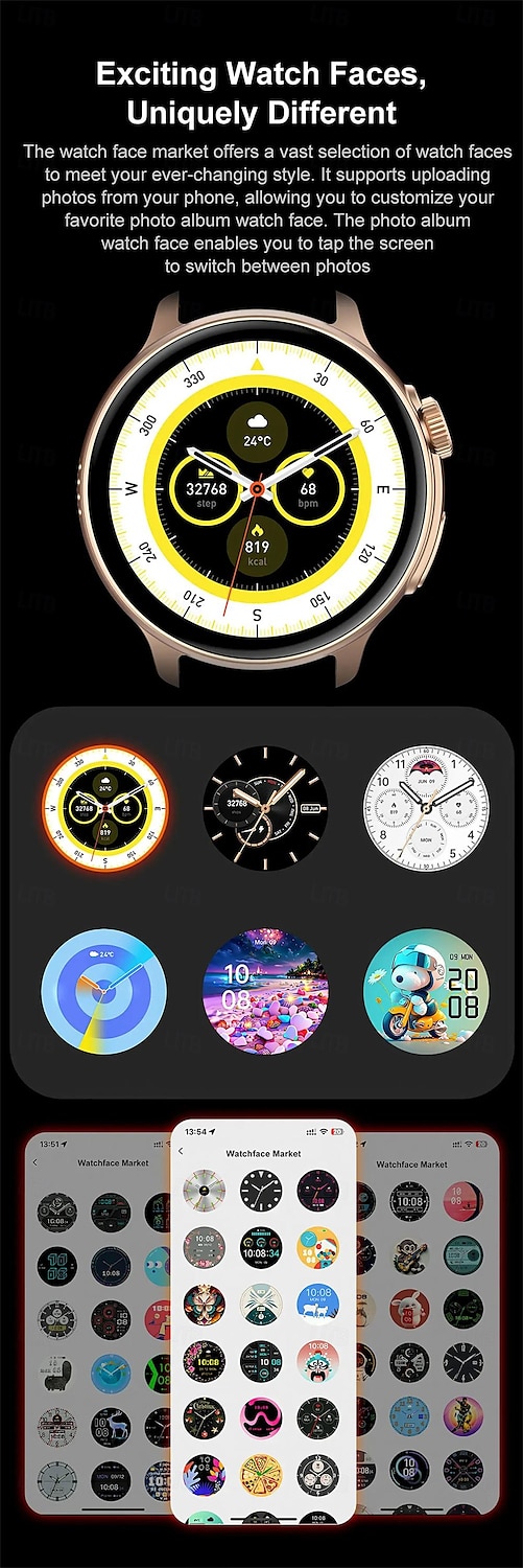 S58 Smartwatch Heart Rate Bluetooth Call AMOLED Screen Step Counting Smart Bracelet Sports Watch 2025 - $47.99 –P6