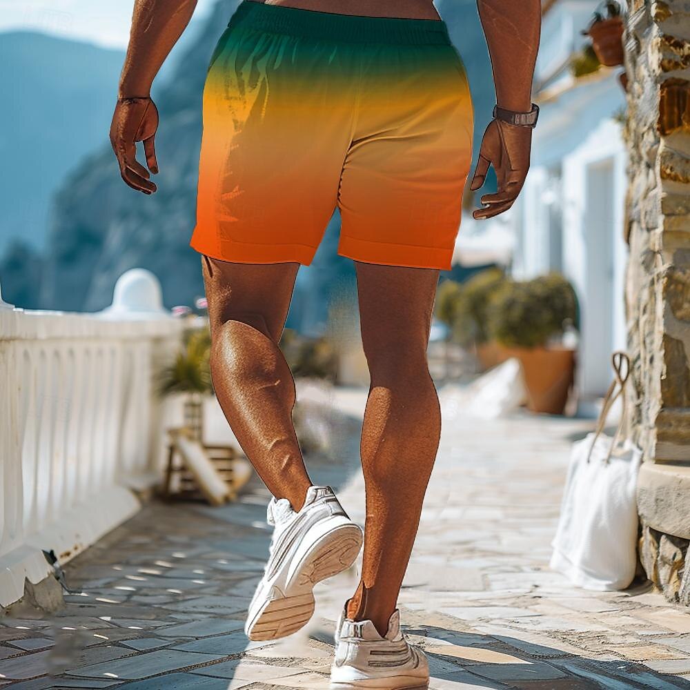 Per uomo Gradiente Pantaloncini da sudore Pantaloncini da spiaggia Pantaloncini di spugna Vita normale Informale Athleisure Giornaliero Per eventi Abbigliamento di strada A cordoncino Vita elastica del 2025 a $19.99 –P2