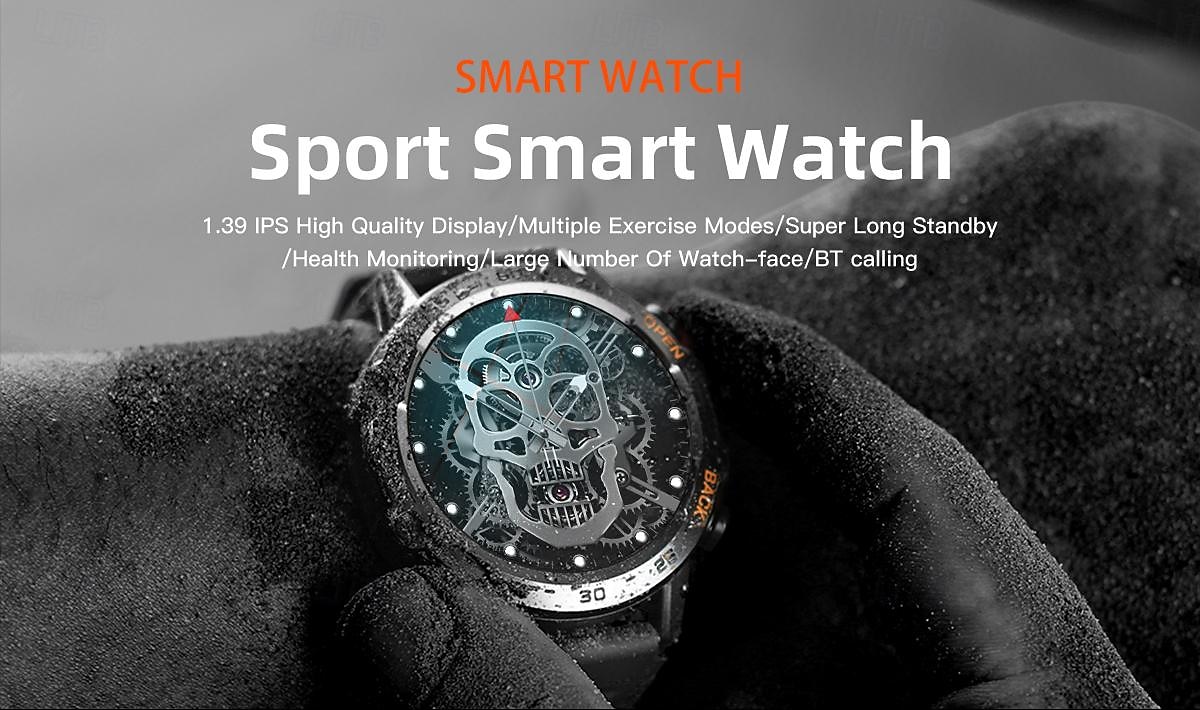 K52 Smart Watch Men 1.39inch IPS Screen Bluetooth Call Custom Dial Heart Rate Health Monitoring Outdoor Sport Smartwatch 2025 - $67.99 –P1