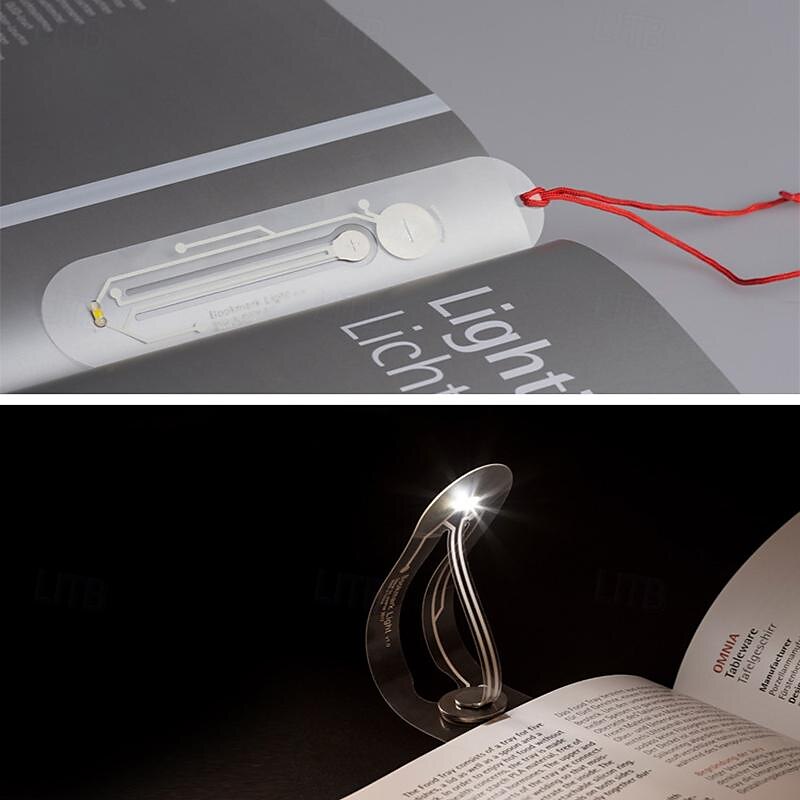 segnalibro a led luce nera tecnologia creativa portatile piccola luce notturna studente semplice luce notturna lettura segnalibro luce del 2025 a $16.99 –P4