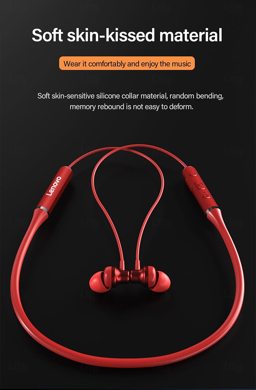 Lenovo XE05 Neckband Headphone In Ear Bluetooth5.0 Stereo IPX5 for Apple Samsung Huawei Xiaomi MI  Fitness Traveling Jogging Mobile Phone 2025 - $24.99 –P5