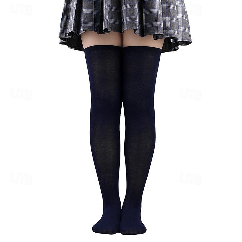 Chaussettes au-dessus du genou, bas chauds pour femmes, chaussettes chauffantes pour les jambes, pour usage quotidien, cosplay de 2025 ? $15.49 -P6