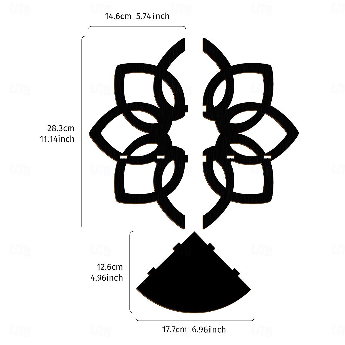 1pc présentoir mural à ongles créatif minimaliste (à l'exclusion des clous) ligne minimaliste huit pétales de fleur en forme de mur pendentif décoratif support d'angle décoratif assemblé à la main en de 2025 ? $16.99 –P8