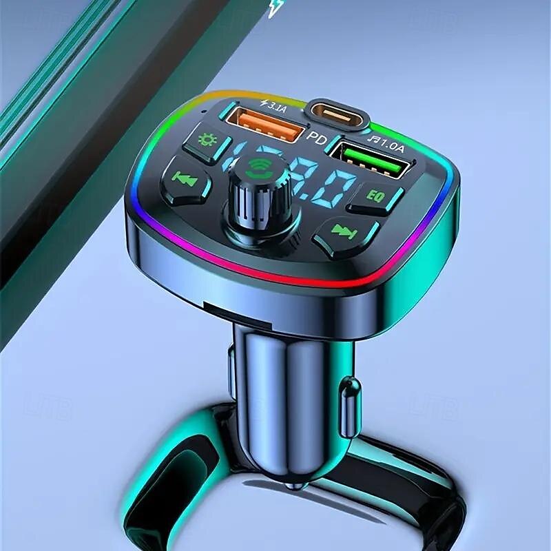 Car Bluetooth MP3 Player Speakerphone Voice Broadcast PD Quick Charge USB Flash Drive 2025 - $15.99 –P2
