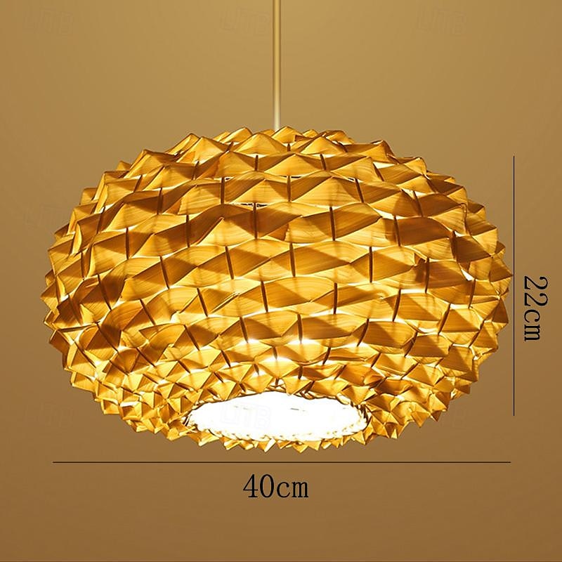 Lampe suspendue LED moderne en rotin tissé ananas, 1 lumière, 110-240v de 2025 ? $185.99 –P10
