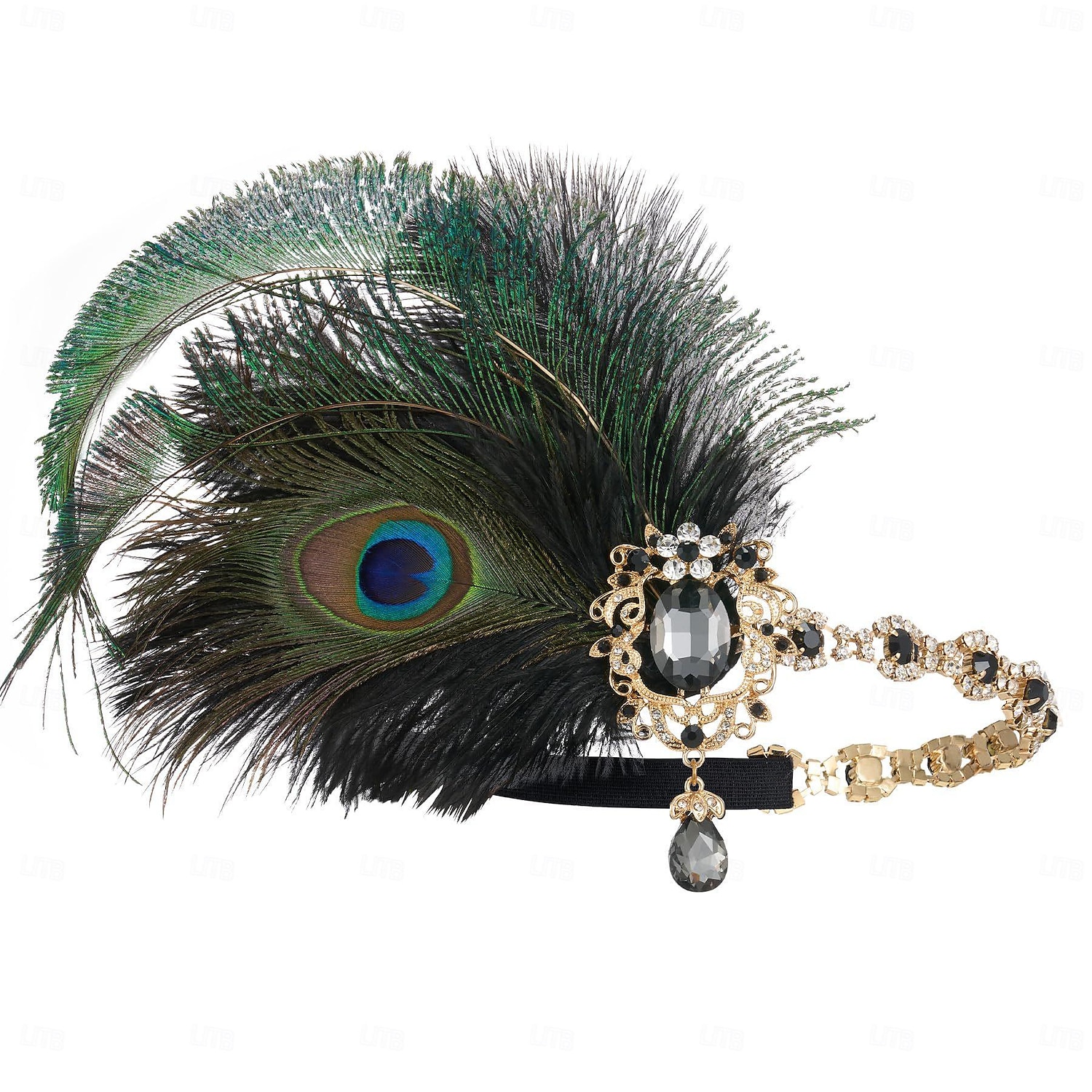Para la Cabeza Bandas de cabeza Diadema de estilo flapper Para la Cabeza Retro Antiguo Rugido 20s 1920s Pluma Para El gran Gatsby Chica de la aleta Cosplay Víspera de Todos los Santos Carnaval Mujer 2026 - $31.99 –P5