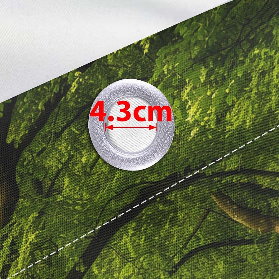 vattentät utomhusgardinskydd, utomhusgardiner, skjutbara uteplatsgardiner, pergolagardiner grommet skog för lusthus, balkong, veranda, fest 2025 - $28.99 –P3