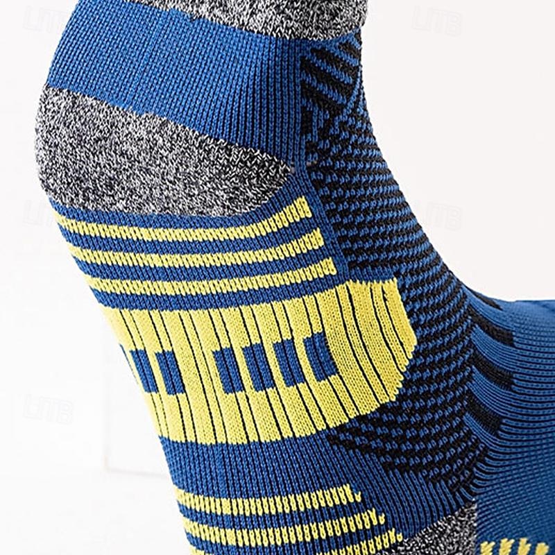 Men's 3 Pack Multi Packs Socks Ankle Socks Running Socks Casual Socks Black White Color Color Block Sports & Outdoor Casual Daily Basic Medium Spring Fall Fashion 2025 - $8.49 –P8