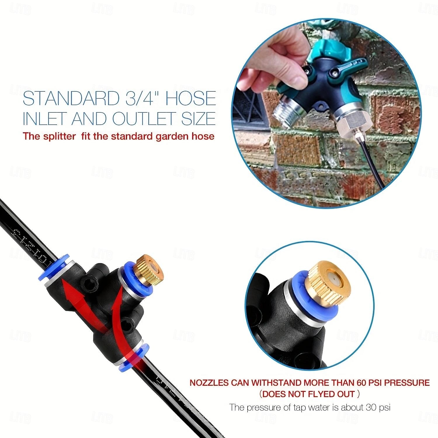 Outdoor Misting Cooling System 8m(26ft) Misting Line 11 Brass Mist Nozzles for Patio Garden Greenhouse 2026 - $34.99 –P5