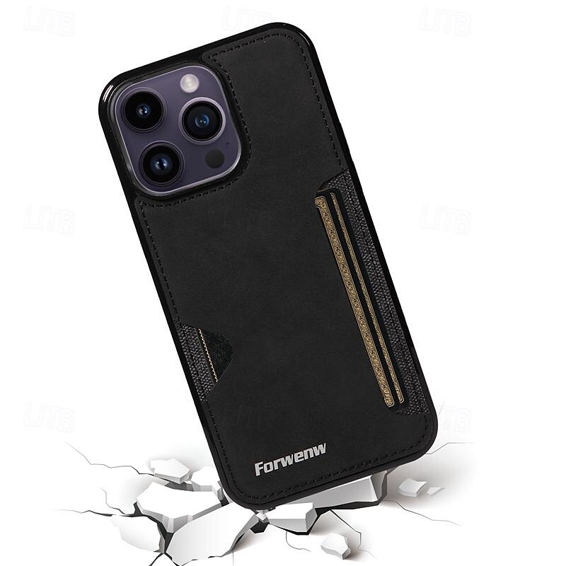 Phone Case For iPhone 16 iPhone 15 Pro Max iPhone 14 13 12 11 Pro Max Mini SE X XR XS Max 8 7 Plus Back Cover Ultra Thin Card Slot Shockproof Retro TPU PU Leather 2025 - $15.99 –P8