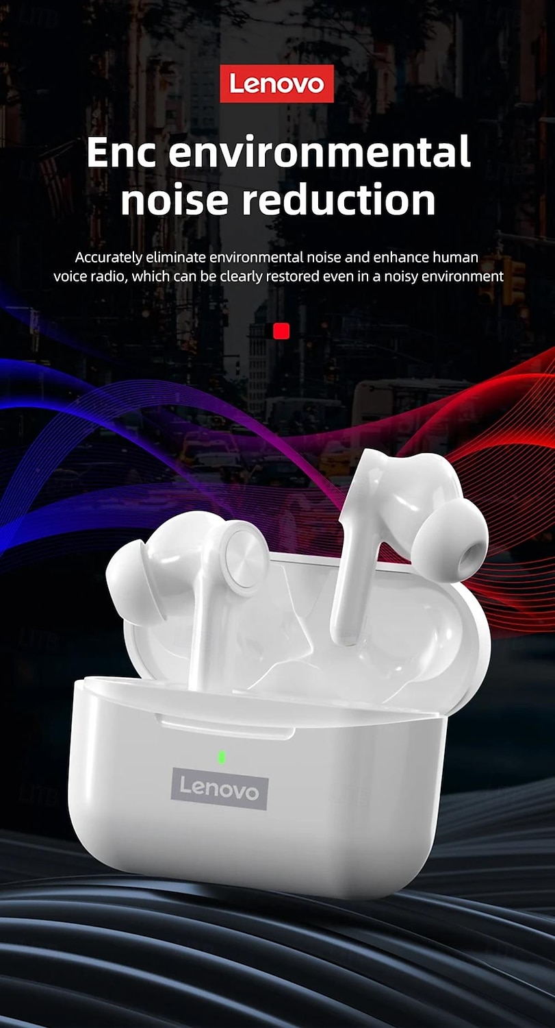 Lenovo LP70 True Wireless Headphones TWS Earbuds In Ear Bluetooth 5.2 Stereo ENC Environmental Noise Cancellation Long Battery Life for Apple Samsung Huawei Xiaomi MI  Yoga Everyday Use Traveling 2025 - $61.99 –P7