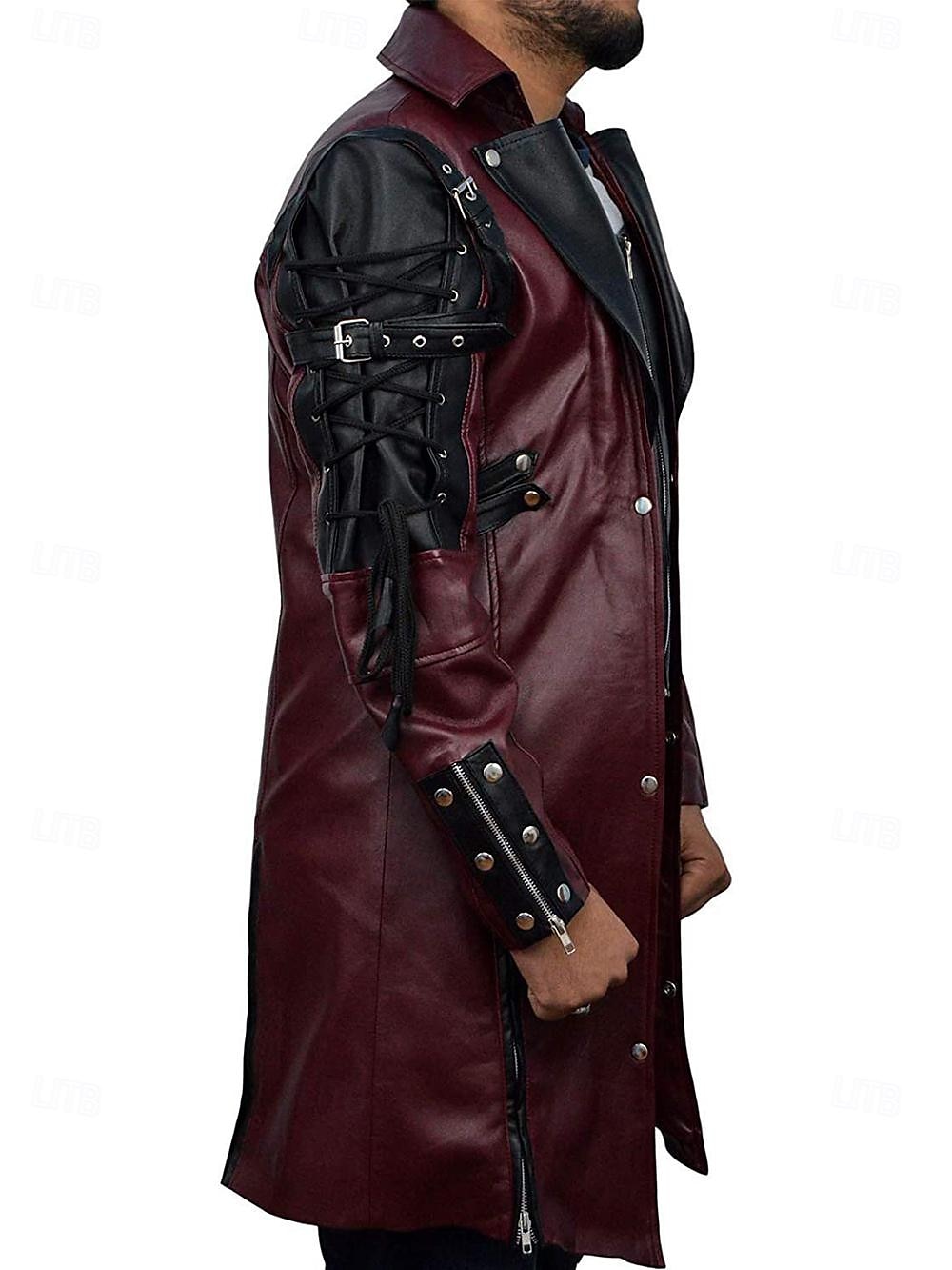 Punk e gótico Medieval Steampunk Casaco Drogador da praga Fantasia Homens Baile de Máscaras Casual / Diário Adulto Casaco de 2026 por $77.99 –P2