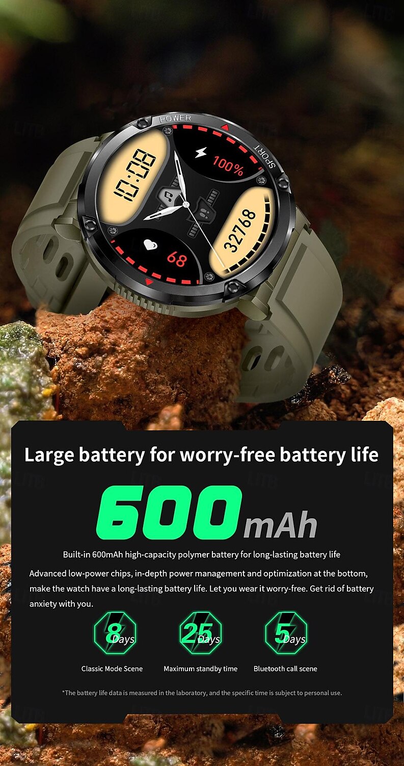 iMosi T30 Smart Watch 1.6 inch Smartwatch Fitness Running Watch Bluetooth Pedometer Call Reminder Sleep Tracker Compatible with Android iOS Unisex Long Standby Hands-Free Calls Waterproof IP68 52mm 2026 - $72.99 –P8