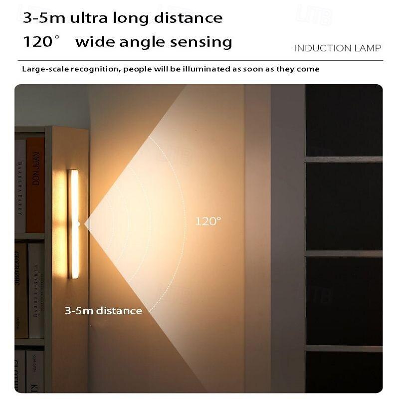 led-liiketunnistinkaappi valo magneettinen langaton liiketunnistin vaatekaappi valo homelife usb ladattava valopalkki päivitä kotisi 2025 - $11.49 –P9