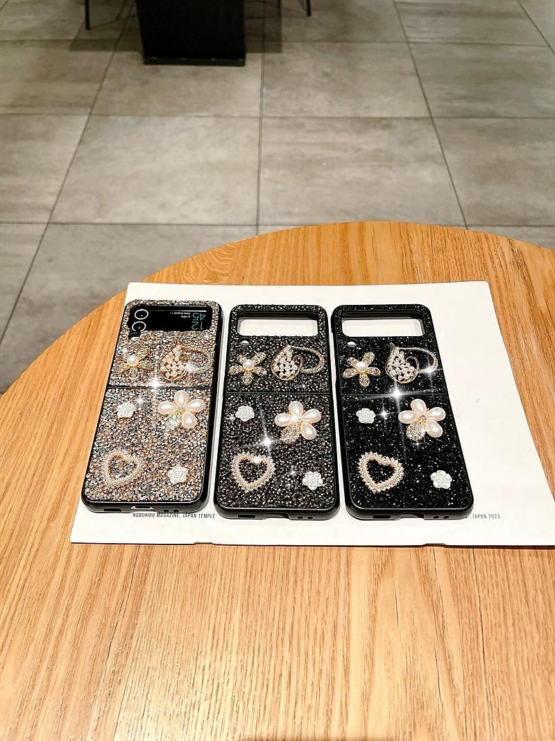 τηλέφωνο tok Για Samsung Galaxy Z Flip 7 Z Flip 6 Z Flip 5 Z Flip 4 Z Flip 3 για γυναίκες κορίτσι Bling Glitter Shiny Ανθεκτική σε πτώσεις Καρδιά TPU 2025 - GBP £12.72 –P1