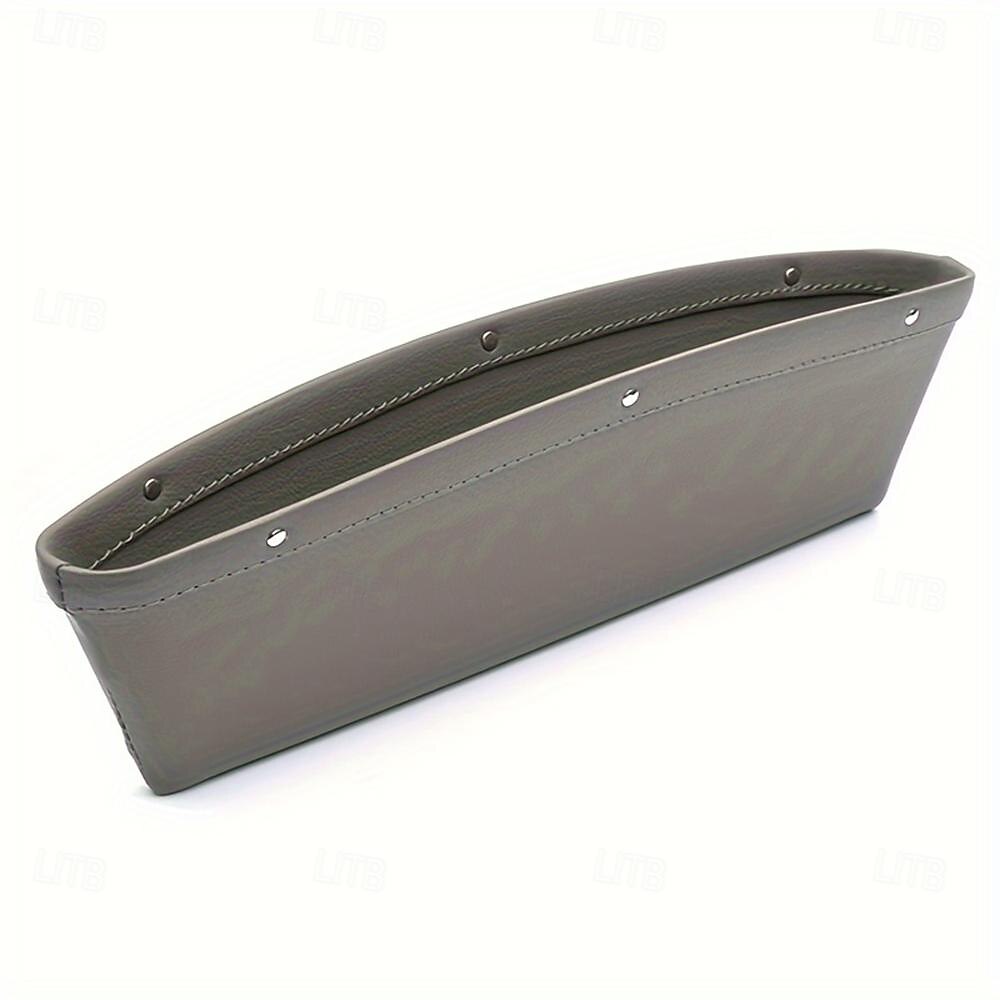 Organizador de espaço para assento de carro, caixa de armazenamento de couro pu à prova d'água para carro, bolso lateral de couro de ajuste universal para carteira móvel, moedas e acessórios de de 2026 por $8.99 –P11