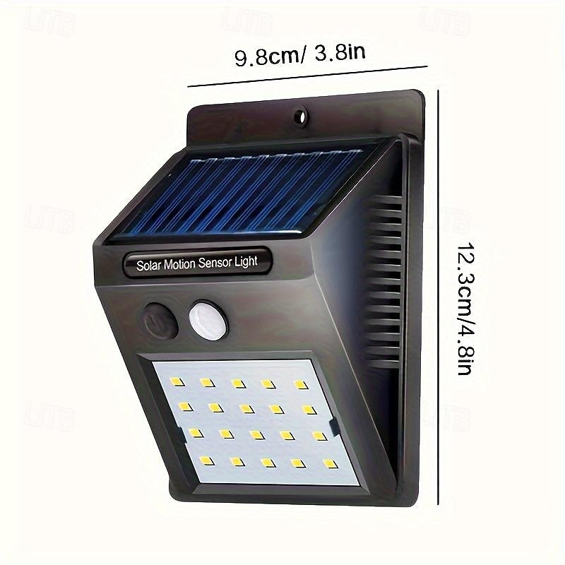 Solar Motion Sensor Wall Light 20LEDs Tri-operating Modes IP65 Waterproof Outdoor Light for Yard Garden Fence Garage 2025 - $11.49 –P1