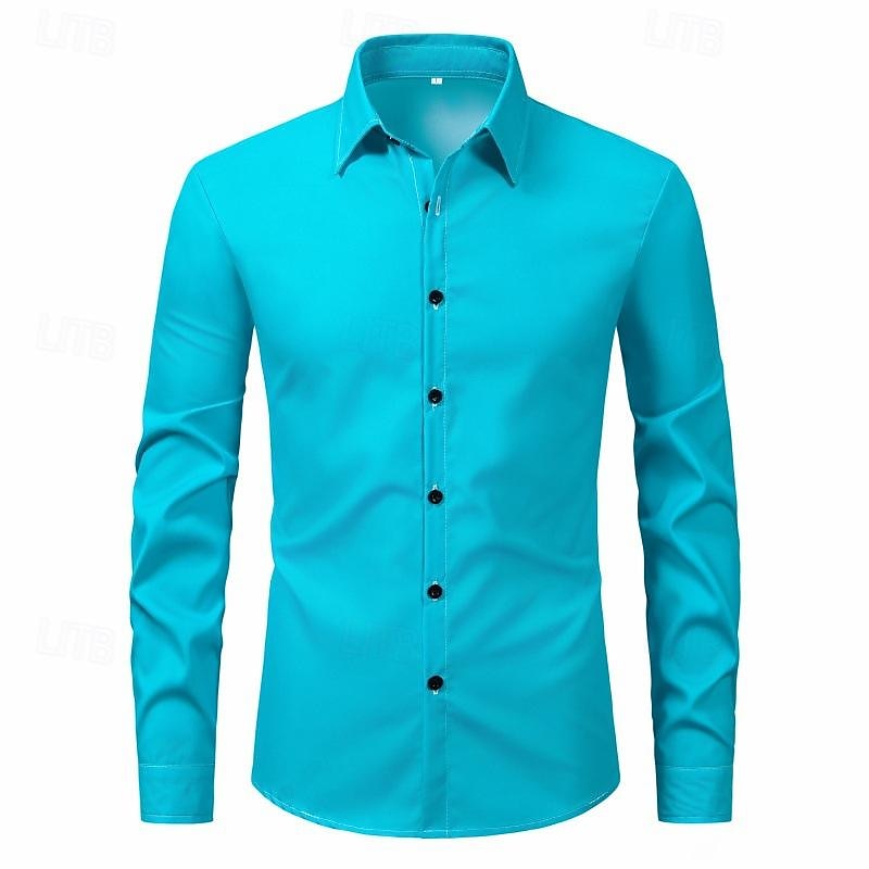 Herren Hemd Sommerhemd Freizeithemd Strandhemd Knopfhemd Schwarz Weiß Rosa Wein Marineblau Langarm Einfach Revers Urlaub Hawaiianisch Button-Down Bekleidung Polyester Mode Lässig Bequem 2025 - $19.99 –P4