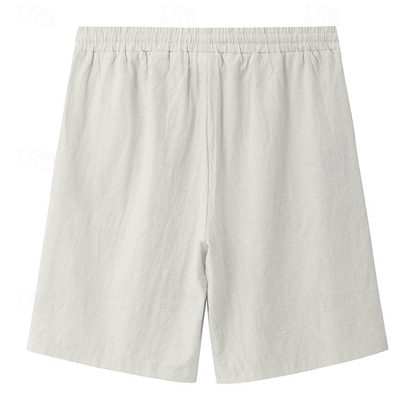 bekymringsløst interlude x joshua jo menns fish printed ferie strand lin shorts 2025 - $23.99 –P5