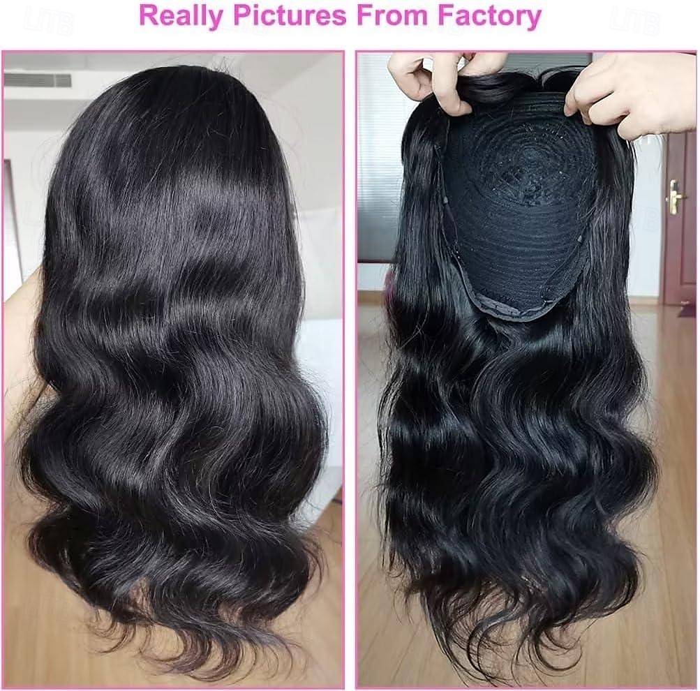 perruques de vague de corps avec frange cheveux humains ondulés pleine machine faite perruque de cuir chevelu aucune perruque avant de dentelle pour les femmes noires 8-30 pouces cheveux vierges de 2025 ? $86.99 –P3