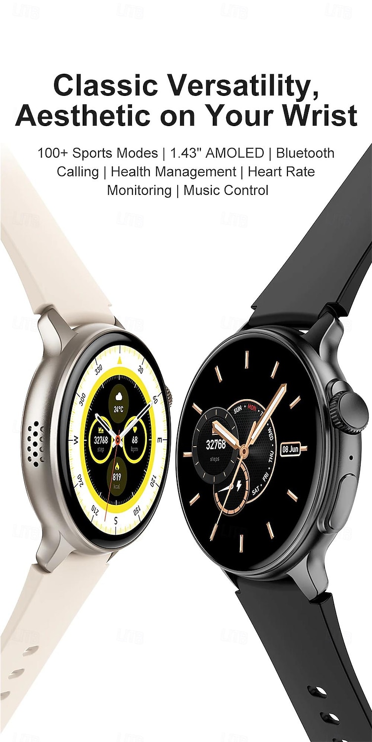 S58 Smartwatch Heart Rate Bluetooth Call AMOLED Screen Step Counting Smart Bracelet Sports Watch 2025 - $47.99 –P1