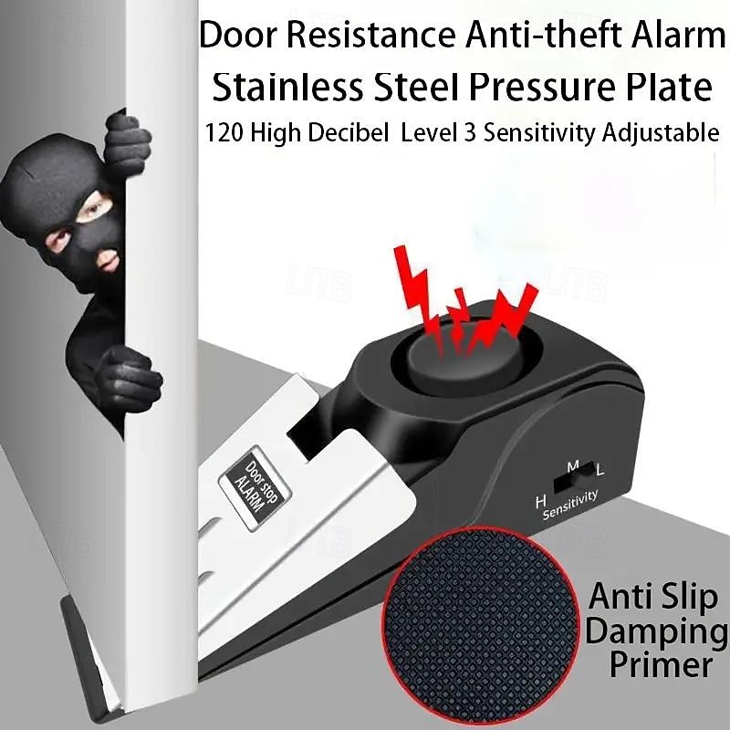 120dB Security Door Stop Alarm - Portable Safety Device forHome Hotel & Travel 2025 - $12.99 –P2