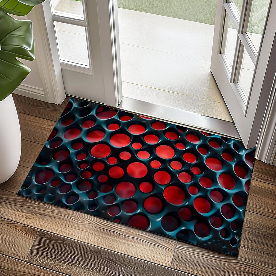 Honeycomb Vortex Doormat Floor Mats Washable Rugs Kitchen Mat Non-Slip Oil Proof Rug Indoor Outdoor Mat Bedroom Decor Bathroom Mat Entrance Rug 2025 - $16.99 –P1