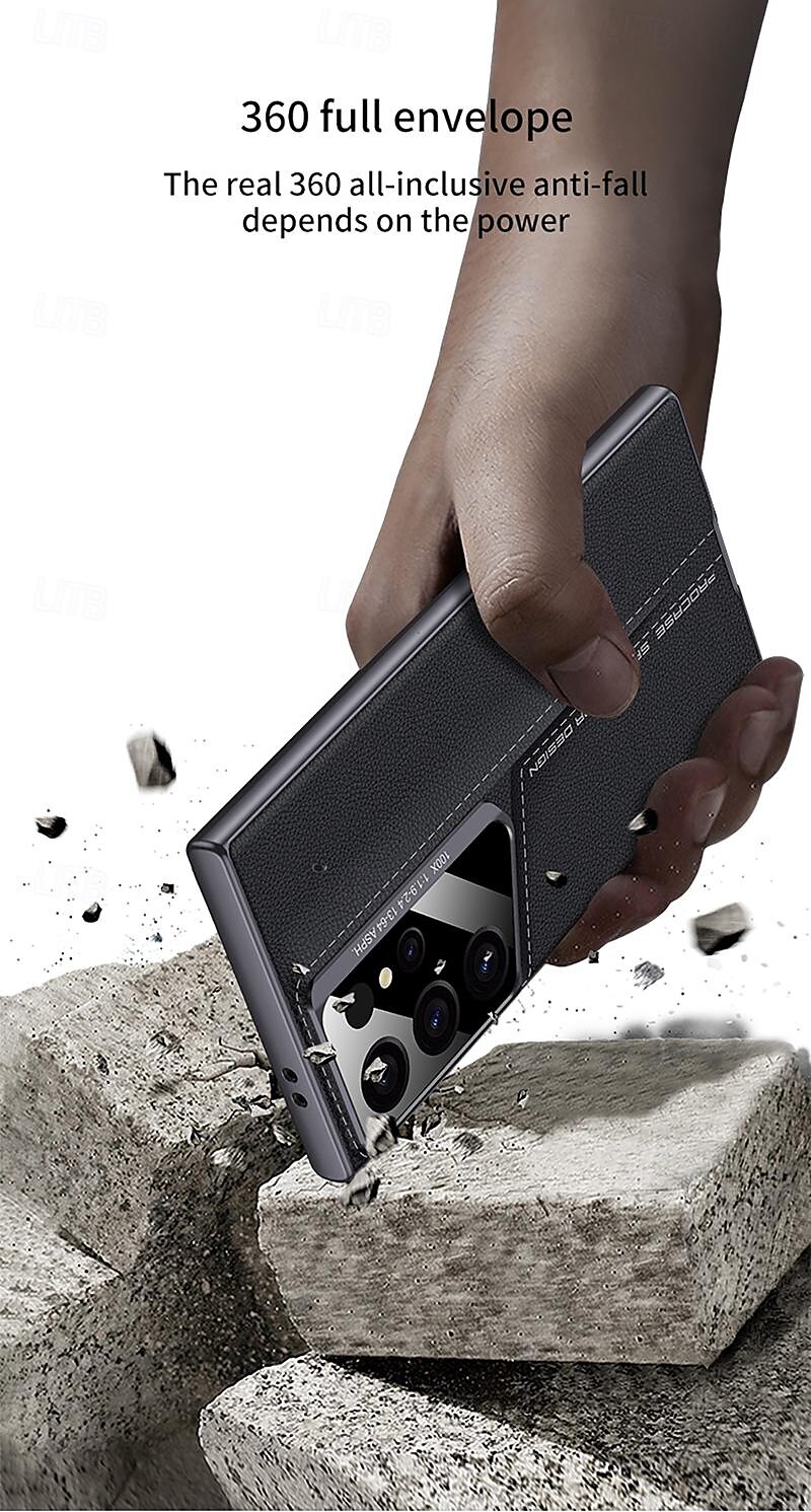 Phone Case For Samsung Galaxy S24 Ultra S23 Ultra S25 Ultra Back Cover with S Pen Shockproof TPU PU Leather 2025 - $20.99 –P9