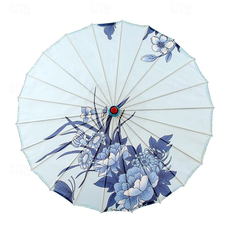 Silk Cloth Parasol (33-inch Peony) - Chinese Japanese Style Paper Umbrella - For Weddings And Personal Sun Protection Asdf Christmas 2025 - GBP £18 –P4