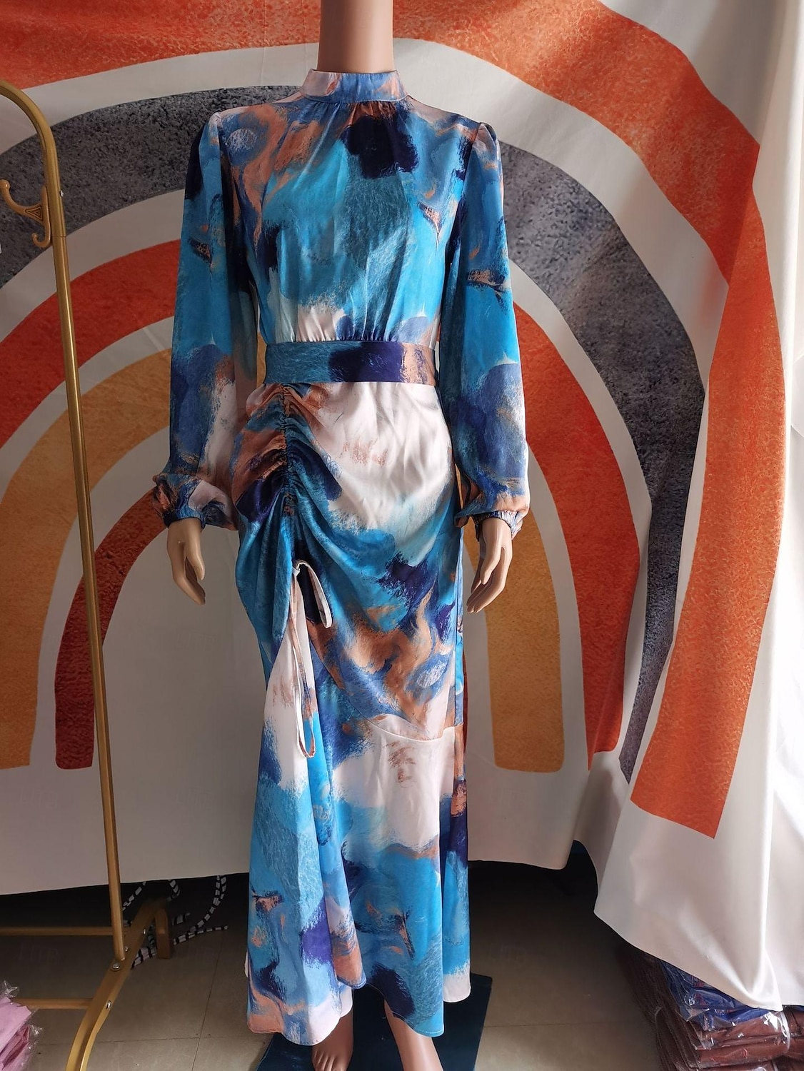 Women's Arabian Muslim Mermaid Dress Abaya Maxi Dress Adjustable Length For Ramadan Religious Saudi Arabic Adults Dress 2026 - $49.99 –P1