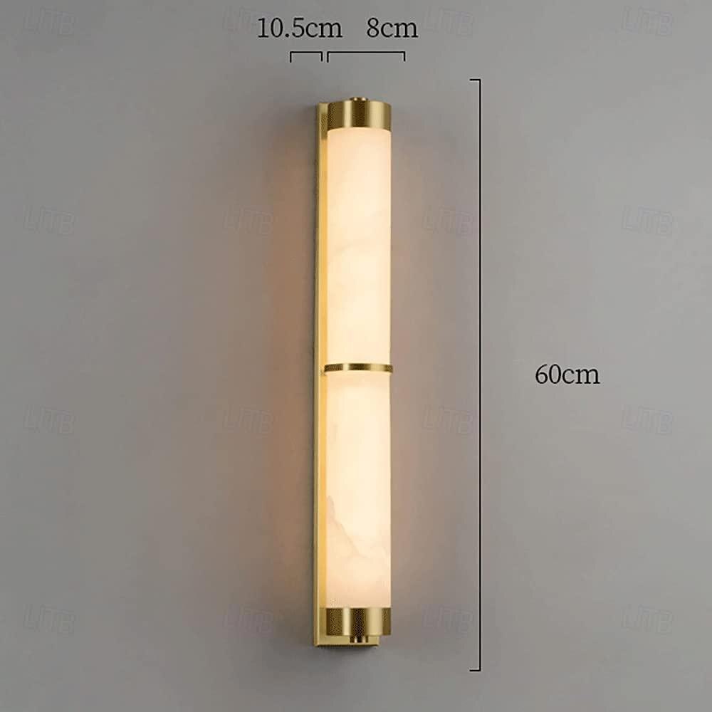 Lampade Da Parete In Marmo Lampada Impermeabile Da 60 Centimetri Tutto In Rame Soggiorno Sfondo Semplice E Moderno Cinese Camera Da Letto Comodino del 2025 a $448.09 –P5