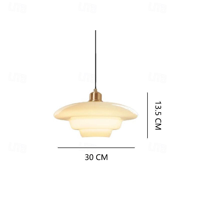 Tambour de ferme plafonnier semi-encastré en verre de lait luminaires de couloir lustre de plafond grand poteau en or éclairage nordique moderne du milieu du siècle pour salle à manger plafond de 2025 ? $249.99 –P1