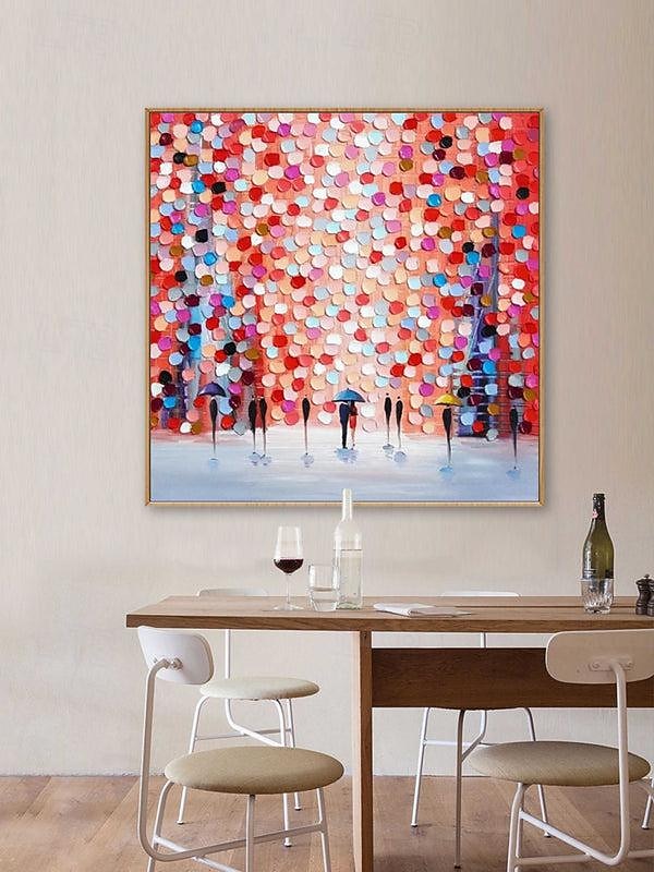 met de hand geschilderd abstract landschap schilderij op canvas 3D-getextureerde muurkunst muurdecor woonkamer zachte kleur getextureerde bloemlandschap roze olieverfschilderij muurkunst lentedecor 2025 - $116.99 –P4