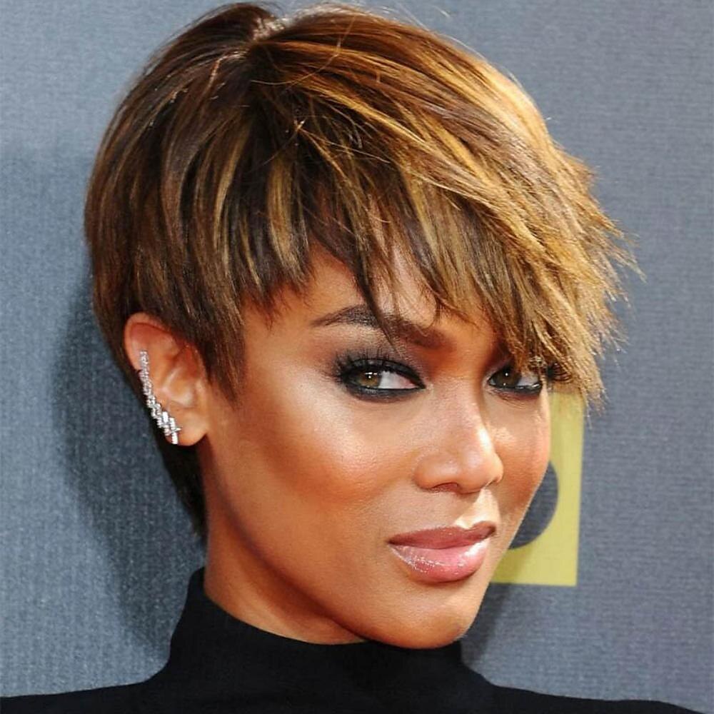 highlight 4/27 ombre pixie parrucche dei capelli umani diritto brasiliano nessuna parrucche anteriori in pizzo capelli umani parrucche caschetto corto per donne nere capelli umani veri colorati ombre del 2025 a $58.99 –P7